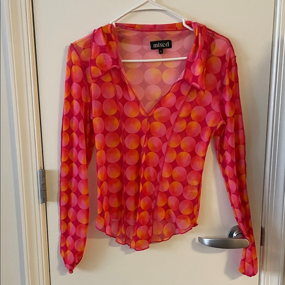 Sunset Mesh Top
